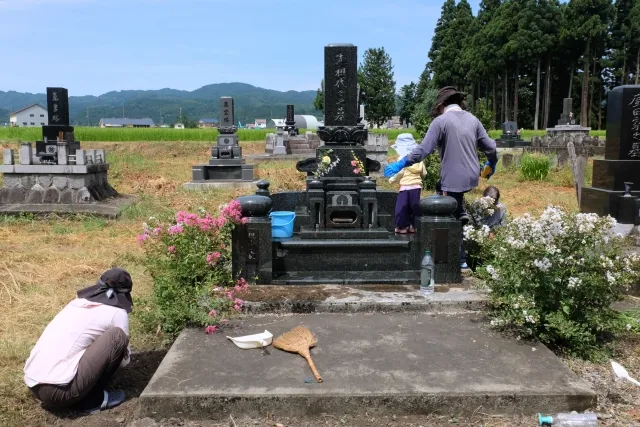墓石掃除のやり方