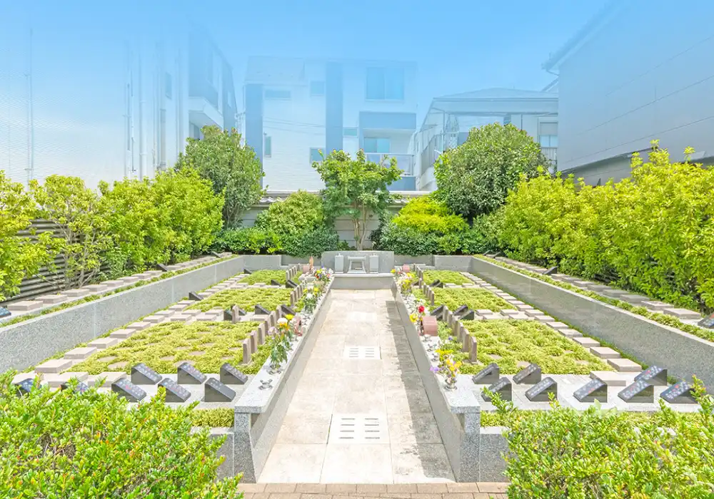 赤羽浄苑 正光寺(東京都北区) 永代供養付樹木葬 樹林墓正面イメージ